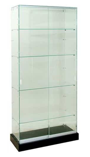 Frameless Wallcase Display Tall - Houston Store Fixtures - Display ...