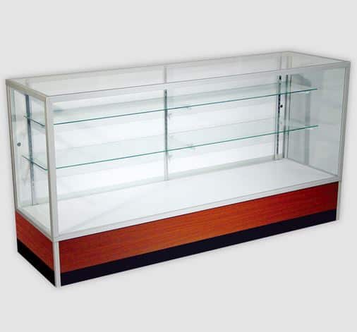 Full Vision Glass Display Case - Houston Store Fixtures - Display Cases ...