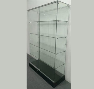 4ft Frameless Wallcase Display w/ LED Lights – Houston Store Fixtures ...